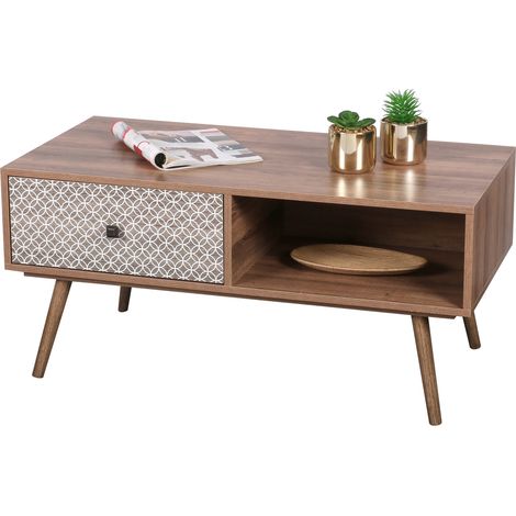 Table basse "Baobab" - Marron - L 100 x P 50 x H 46,5 cm - Livraison gratuite (1/5)