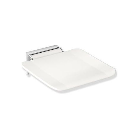 HEWI Klappsitz System 900 350x415mm chrom Sitzfläche Kunststoff signalweiß (1/5)