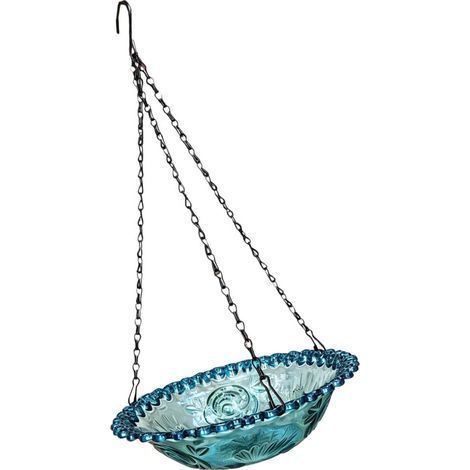 Le bain d'oiseaux suspendu résistant aux intempéries attire-Bleu (1/2)