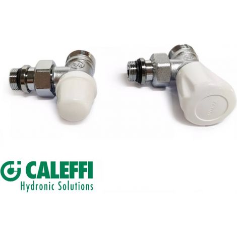 KIT VALVOLA E DETENTORE A SQUADRA 3/8" CALEFFI (10781)