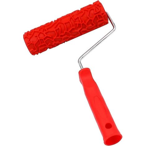 Rouleau à motif texturé DIY 7 pouces, rouleau de peinture à relief pour effet décoratif (1/2)