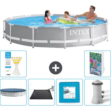Prism Frame Pool Rund - 366x76 cm - 7-teilig S99