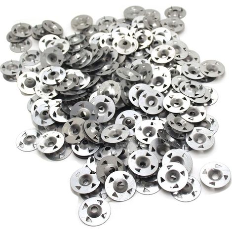 Lot de 200 rondelles à 4 griffes pour plaque de plâtre extrudée, isolation thermique et plaque arrière fixe 28 mm (1/5)