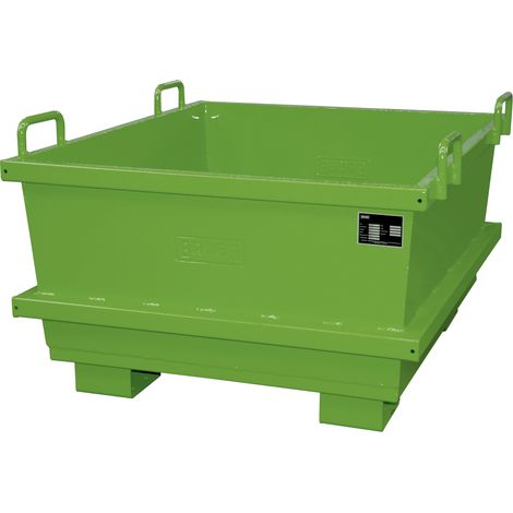 Bauer Universalcontainer UC 1000, lackiert, Resedagrün (1/2)
