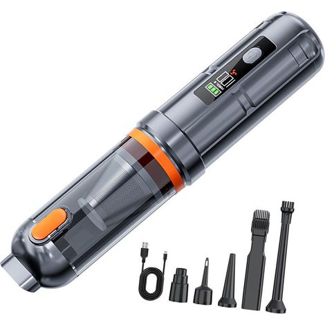 Aspirateur de voiture et souffleur d'air moteur sans balais 80 000 tr/min multifonction sans fil à air comprimé nettoyeur de clavier