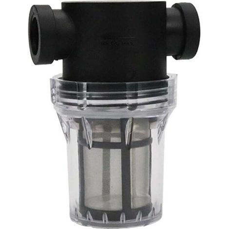 Préfiltre de jardin, filtre en acier inoxydable, filtre de tuyau à haut débit, pompe d'irrigation de jardin (6 points à 40 mesh) (1/4)