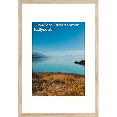 Bilderrahmen 30x45 cm aus MDF mit Acrylglas, zum Aufhängen und Aufstellen (1/5)