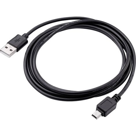 Akyga Câble USB USB-A mâle, USB-Mini-B mâle 1.80 m noir AK-USB-03 (1/3)