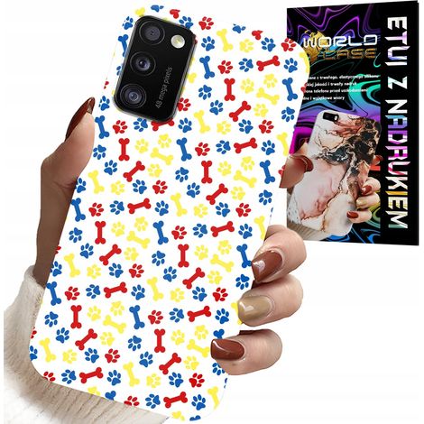 Funda para Samsung Galaxy A41 - Patas, huesos, dibujos animados de la Patrulla Canina + cristal (1/5)