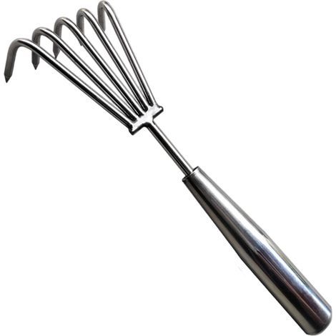 Râteaux de jardin en acier inoxydable à 2/3/5/7 dents, pour-5