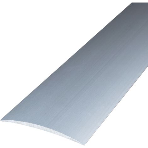 PROVISTON Übergangsprofil Breite:60 mm Höhe:5 mm Länge:1000 mm Metallprofil Bodenprofil Ausgleichsprofil Aluminium eloxiert Silber Selbstklebend 1 Stück (1/5)