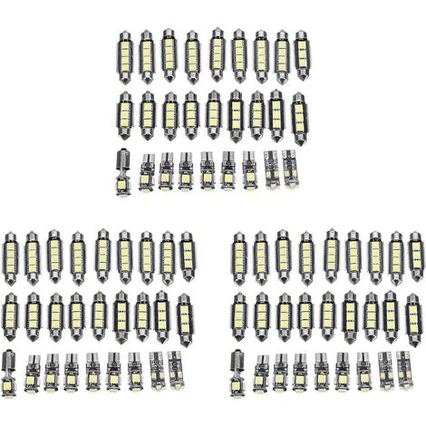 Kit d'éclairage LED blanc de 81 pièces pour voiture Mercedes-Benz Classe E W211 2002-2008 (1/5)
