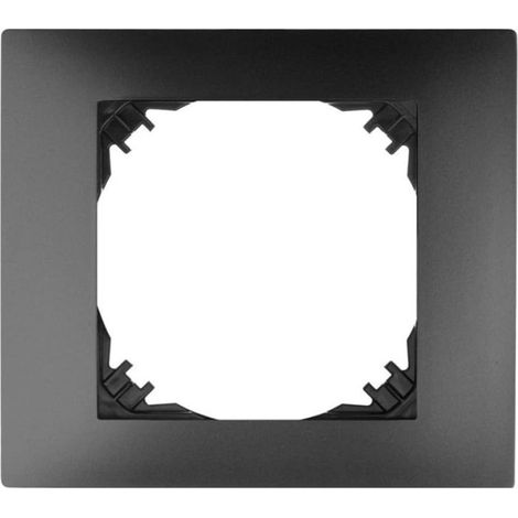 Plaque de finition elektro-plast vestra plastique noire 14 cm