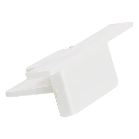 Tapa Final para Carril Monofásico Empotrable Aluminio Blanco (1/3)