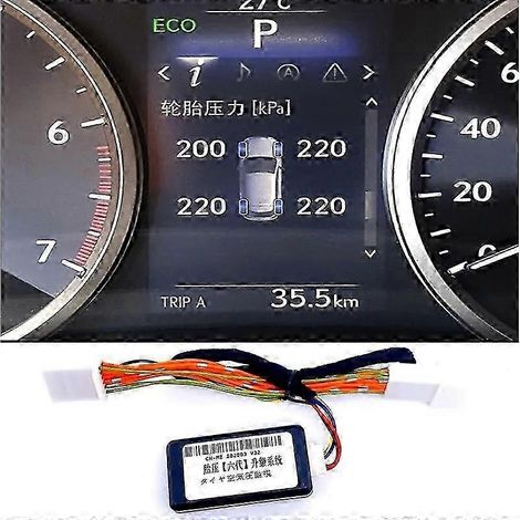 Sistema de monitoreo de presión de neumáticos (TPMS) con pantalla y alarma de seguridad para Lexus IS NX NX200t NX300h Series (2015-2020). (1/5)
