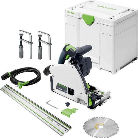 Festool Tauchsäge TS60 KEBQ-Plus Führungsschienen FS 1400/2 Schraubzwinge FSZ120 (1/5)