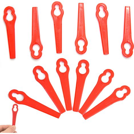 Lame De Tondeuse - Plastique Nylon - 83 Mm - Pour Tondeuse À Gazon Manuelle Ou Rotative - Lot De 100 (1/5)