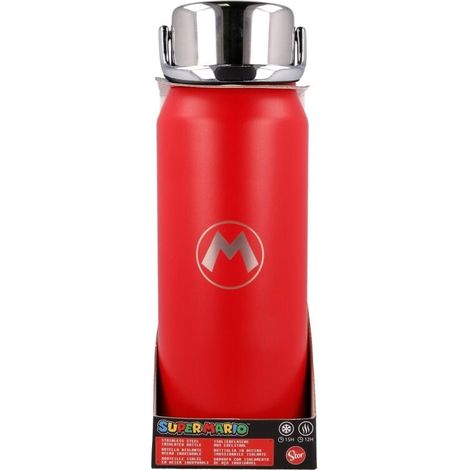 Super mario bros edelstahl wasserflasche 505 ml