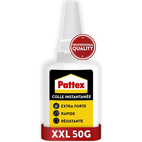 Colle Instantanée Extra Forte 50 g – Colle cyanoacrylate multi-matériaux pour plastique, métal, céramique, bois – Adhésif étanche à séchage rapide pour une précision professionnelle
