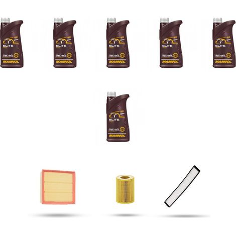 Kit tagliando 3 FILTRI e 6L OLIO compatibile con Bmw x3 (E83) 2.5i 141kw dal 2004 al 2006 (1/5)
