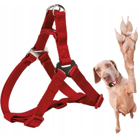 Trixie Hundegeschirr M 50-65 cm/20 mm Rot mit Verschluss