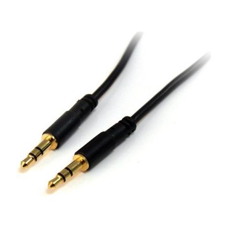 StarTech.com Slim cable 91cm de Stereo Audio 3.5mm Mini Jack Connector - Plug TRRS - Male to Male (1/5)