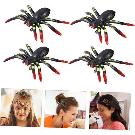 28 Pièces Halloween Pinces À Cheveux Halloween Coiffe Gator Cheveux Clips Araignée Cheveux Griffe Cheveux multicolor SUPPORT BIJOUX (1/4)