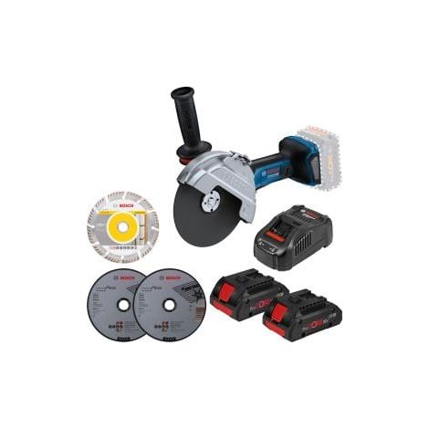 Bosch Akku-Winkelschleifer GWS 18V-180 PC Ø 180 mm / 2x 4,0 Ah ProCore + GAL 1880 CV (1/3)