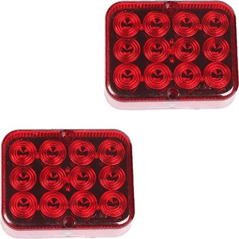 2 x LED Remorque Feu Anti Brouillard Arrière, 12V Universel Imperméable Feu de Brouillard Arrière de Remorque, Pour RV/Camions/Caravanes/Voiture/RV/Feu Anti Brouillard Arrière (1/5)
