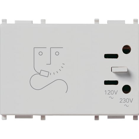 VIMAR - 14290.AB 230V Prise de rasoir antibactérienne