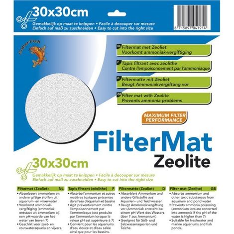 Tapis zéolite 30 cm pour aquarium d'eau douce et marin