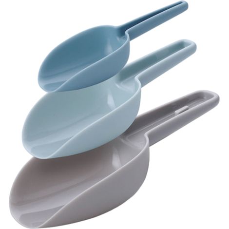 Cuillère À Glace - Cuillère À Poudre - Pour Farine Sucre Aliments Secs Bonbons - Plastique Résistant - Design Profond En U - Anneau De Suspension - Lot De 1 (1/5)
