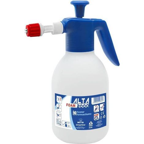 Pulvérisateur 2L à Pression Préalable - 3 en 1 - Mousse - Jet Rond - Jet Plat - Polyvalent et Efficace - D-Work