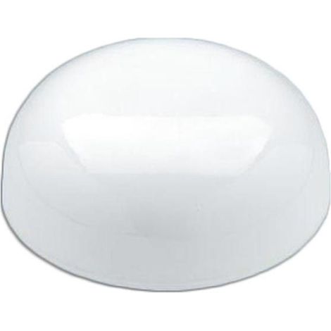 EDM – Deckenleuchte Vituber rund opal 25 cm – 1xE27 – Metallbasis – für LED-Lampen – hohe Lichtausbeute – energiesparend