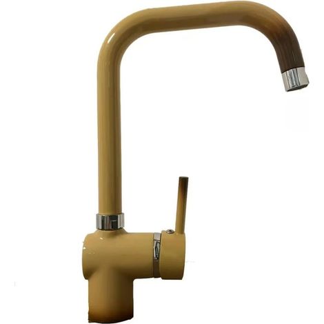 Rubinetto cucina con miscelatore monocomando canna quadrata - Sorrento - Cilvani - COLORE: TERRA DI FRANCIA
