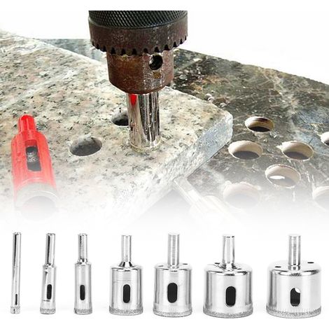 Jeu de 10 forets diamantés pour scie cloche, en acier rapide, accessoires de quincaillerie pour outils à main, de 6 à 50 mm