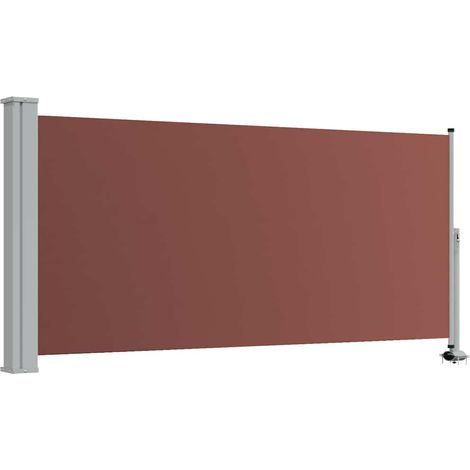 Maison Exclusive - Ausziehbare Seitenmarkise 120x300 cm Braun (1/5)