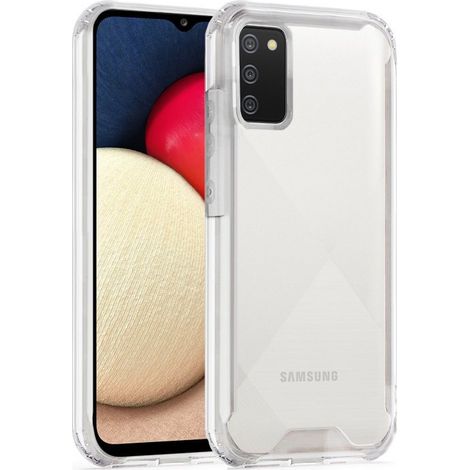 Schutzhülle für Samsung Galaxy A02S, stoßfest, transparent (1/3)
