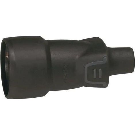 Legrand Enchufe de Caucho 2P+T 16 A Negro Durable