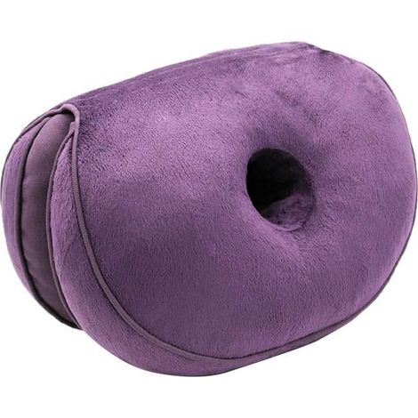 MINKUROW Cojín de asiento Cojín de silla Cojín de espuma viscoelástica Cojín de coxis Cojín de asiento ergonómico plegable Levanta las caderas Todas las estaciones Disponible para la oficina del autom (1/2)