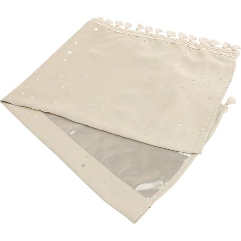 Rideau De Valence avec Franges Rideau Court à Motif Étoile pour Fenêtres Cuisine (1/5)