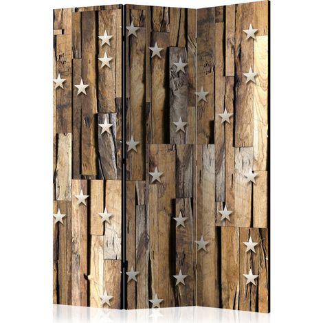 Paravent 3 Volets "Wooden Constellation" 135x172cm (1/2)