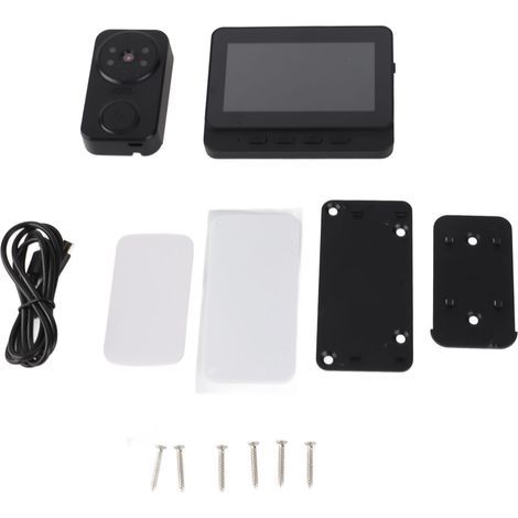 Intelligente Video-Türklingelkamera, drahtlose Gegensprechanlage mit klarem 4,3-Zoll-Bildschirm, 8 MP 1080p HD-Kamera und 170°-Weitwinkelobjektiv (1/5)