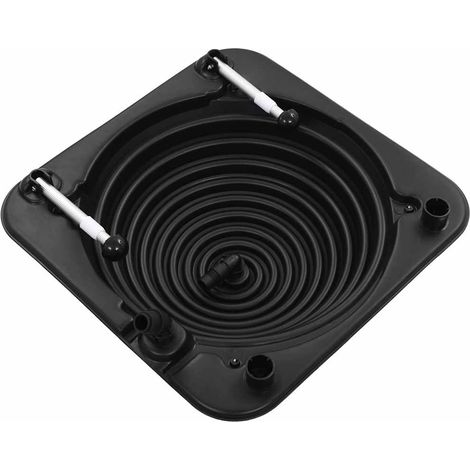 Chauffage solaire de piscine 75x75x36 cm HDPE Aluminium