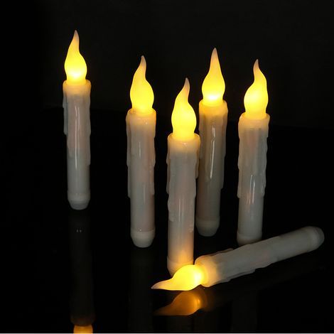 elektronische Wachsstäbchen-Halloween-Dekorationen – Harry-Potter-Dekorationen – LED-Kerzen – Hexen-Halloween-Dekorationen – Weihnachtsfeier-Zubehör (1/5)