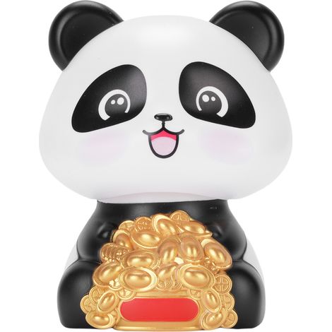 Ortviai Figurine Panda Solaire à Mouvement Automatique pour Tableau de Bord ou Intérieur – Plastique, Décoration Écologique et Originale (1/5)