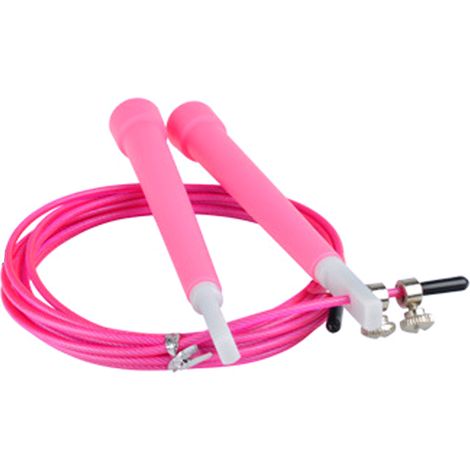 Corde à Sauter - Câble Acier Inoxydable Multi-brin - Poignées Nylon avec Roulements Précision - Réglable par Coupe - 1 Pièce (1/5)