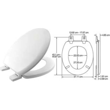 Sedile wc universale poliver "proseat" Carrara&matta