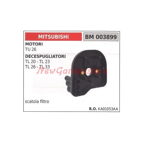 Scatola filtro aria MITSUBISHI motore 2tempi montato su decespugliatore 003899