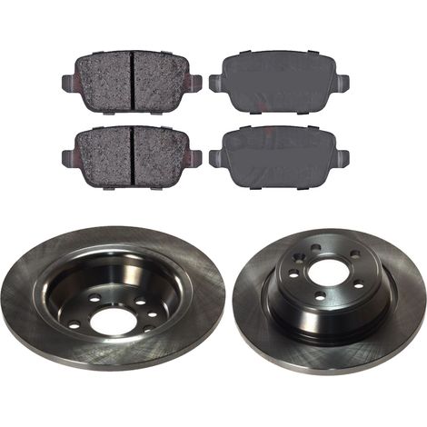 KIT FRENI POSTERIORI compatibile con FORD MONDEO IV , TRE VOLUMI, IV TURNIER (BA7) - DISCHI + PASTIGLIE OEM: FDB1917 / 17742 /SOSTITUZIONE DIRETTA/BASSA POLVERE/SILENZIOSO (1/5)